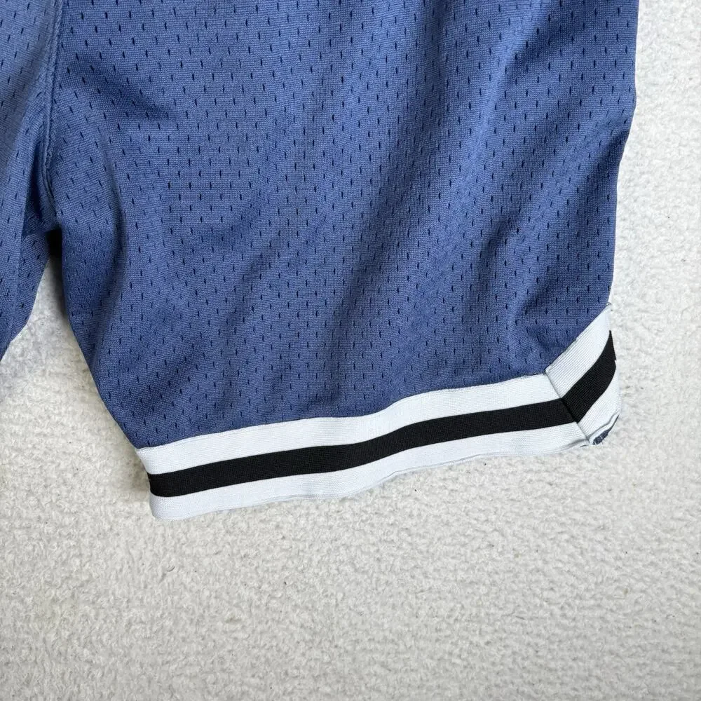 Richie Le Shorts Mens Small Blue Drawstring Mesh Basketball Gym Workout